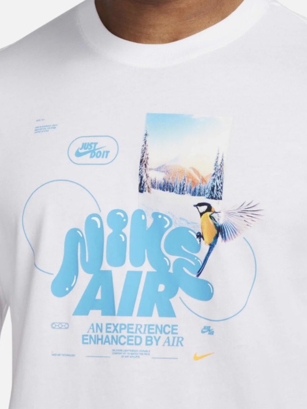 Nike Air Bubble Men’s Tee Shirt Mountain Bird